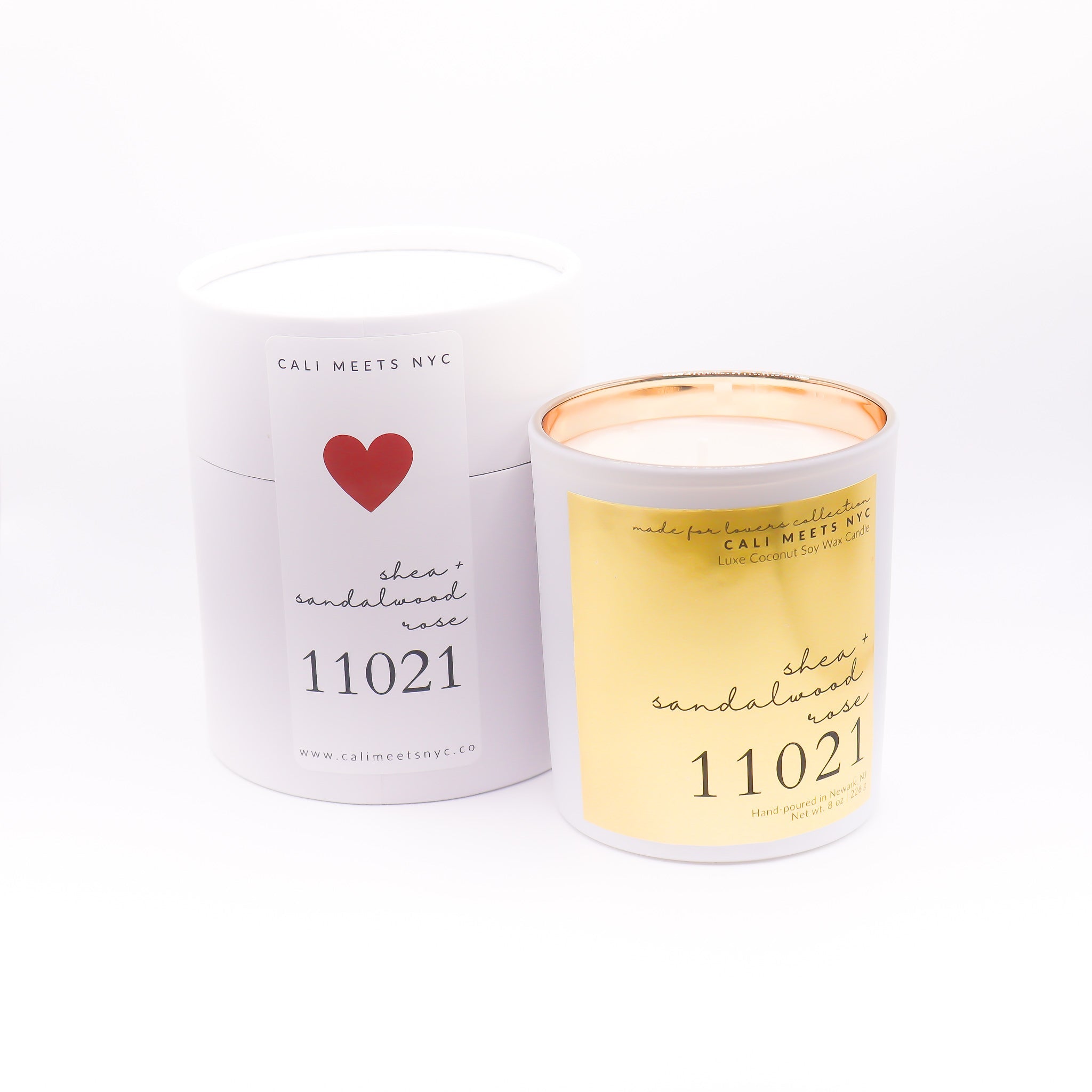 11021 Shea + Sandalwood Rose Coconut Soy Candle