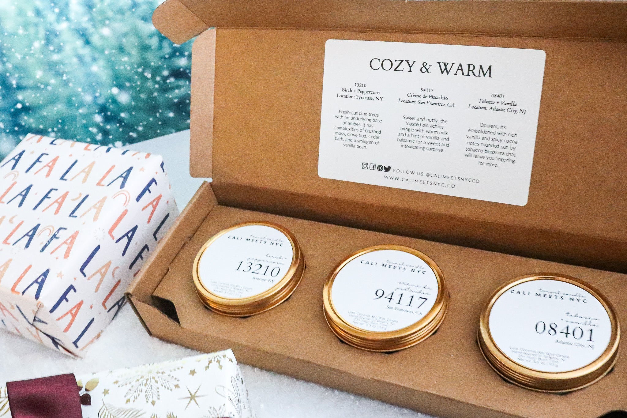 Cozy and Warm Candle Tin Gift