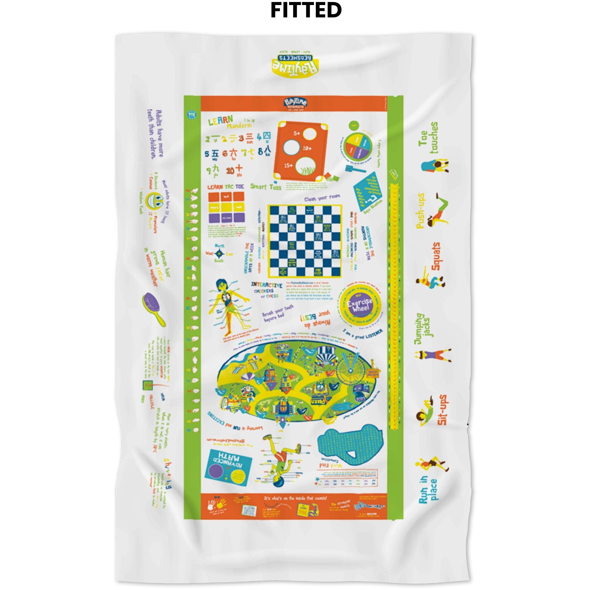 Playtime Bed Sheets Twin Sheet Set (Boys & Girls)