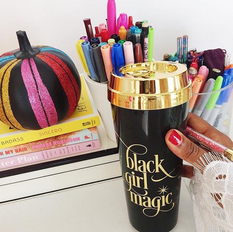 Black Girl Magic :: Gold Lid Travel Mug,   - Effie's Paper