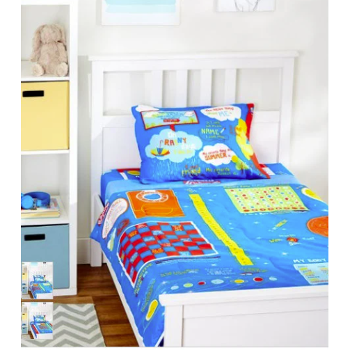 Playtime Bed Sheets Twin Sheet Set (Blue)
