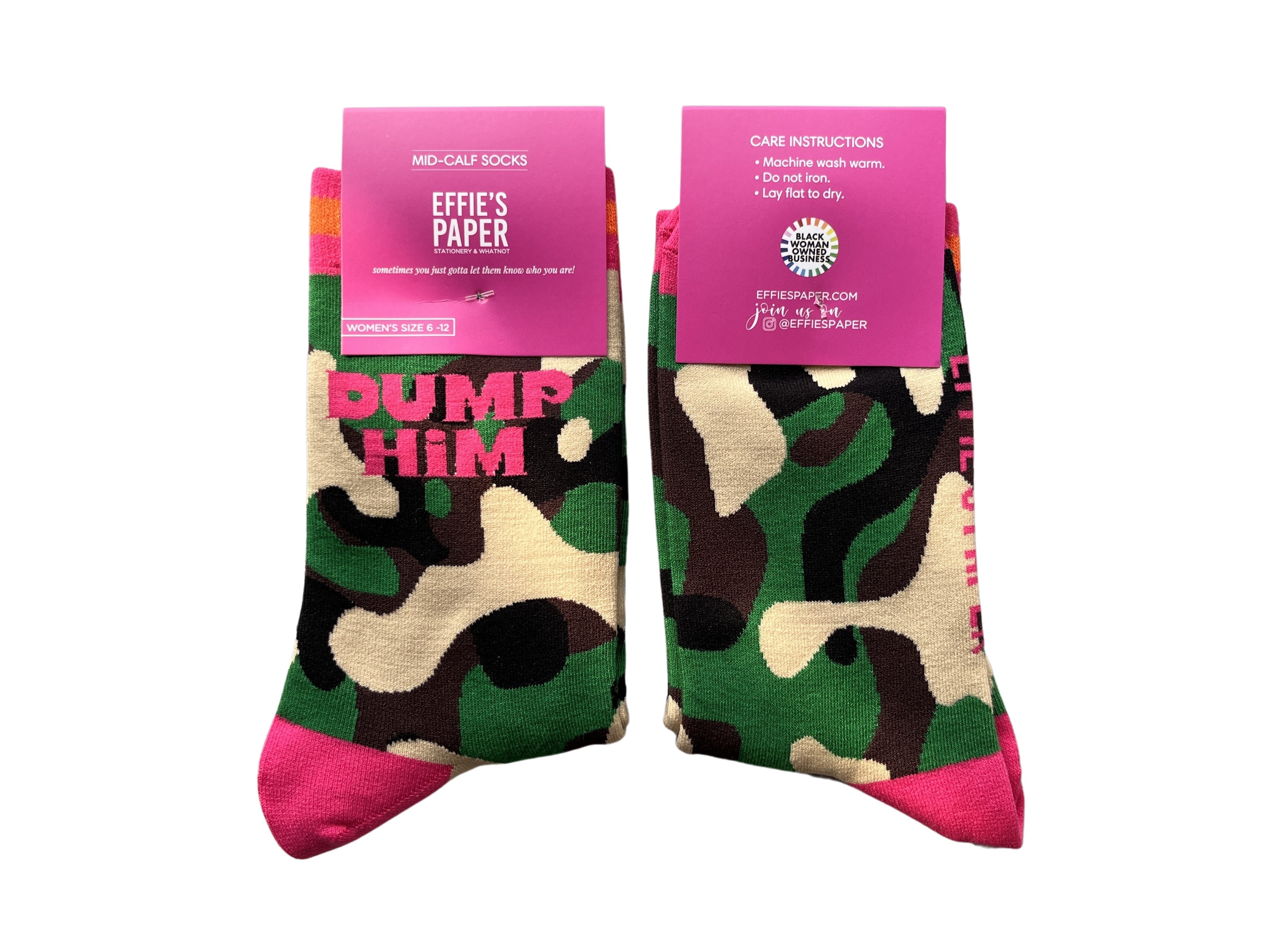 Dump Him Camouflage Socks
