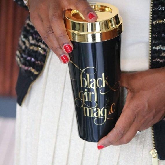 Black Girl Magic :: Gold Lid Travel Mug,   - Effie's Paper