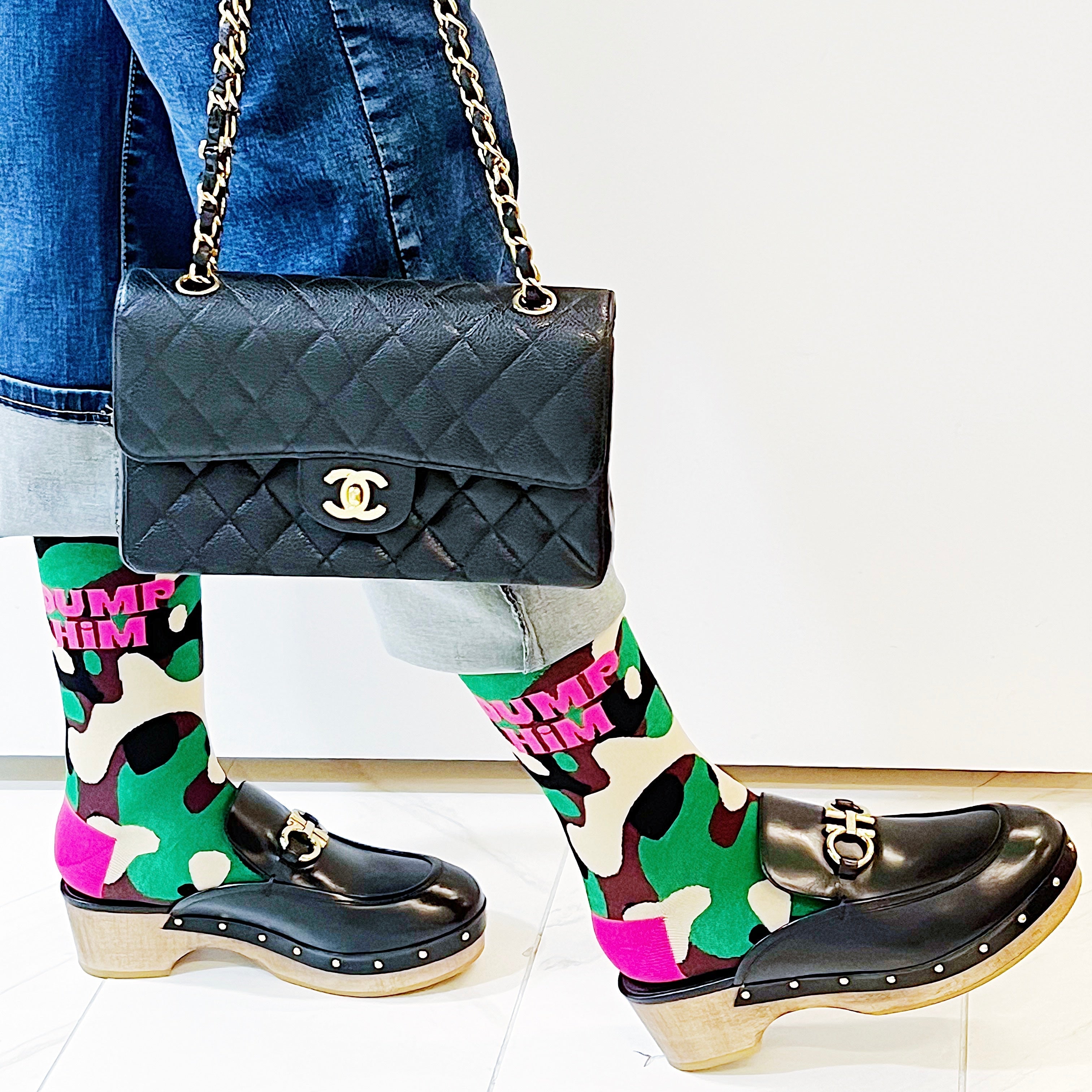 Dump Him Camouflage Socks