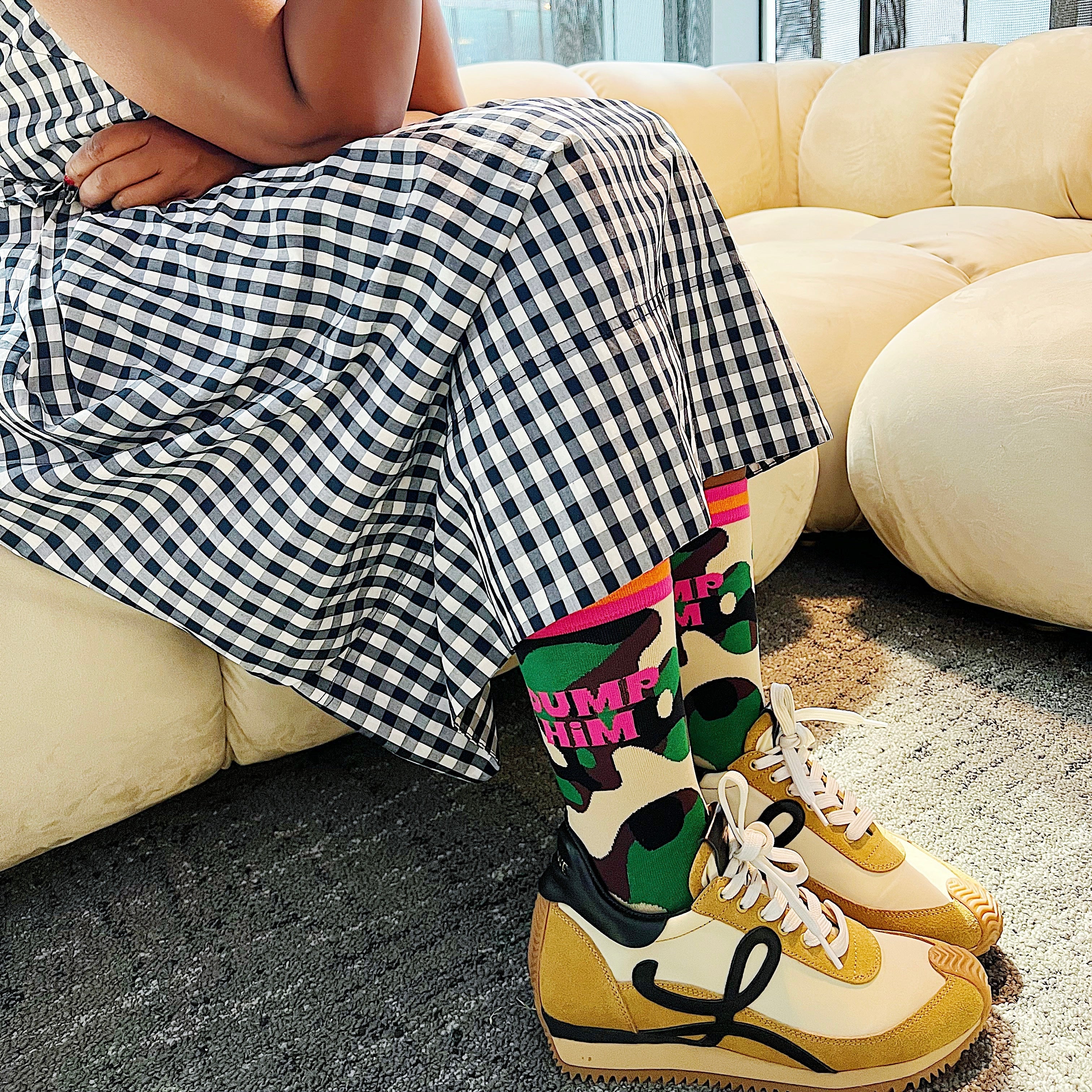 Dump Him Camouflage Socks