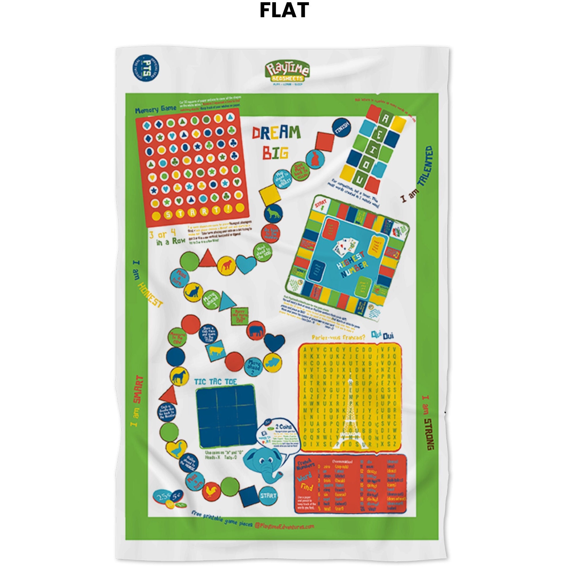 Playtime Bed Sheets Twin Sheet Set (Boys & Girls)