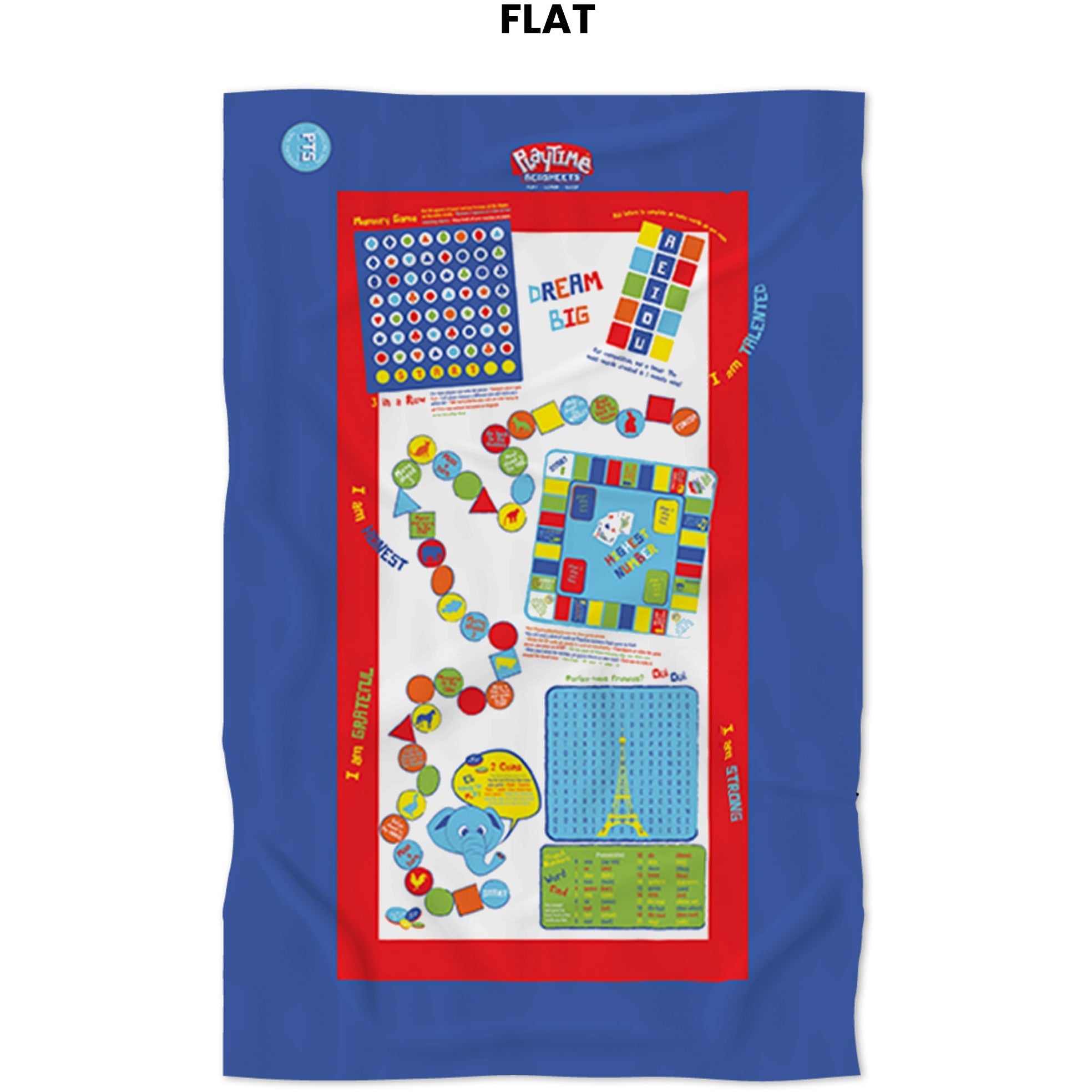 Playtime Bed Sheets Twin Sheet Set (Blue)