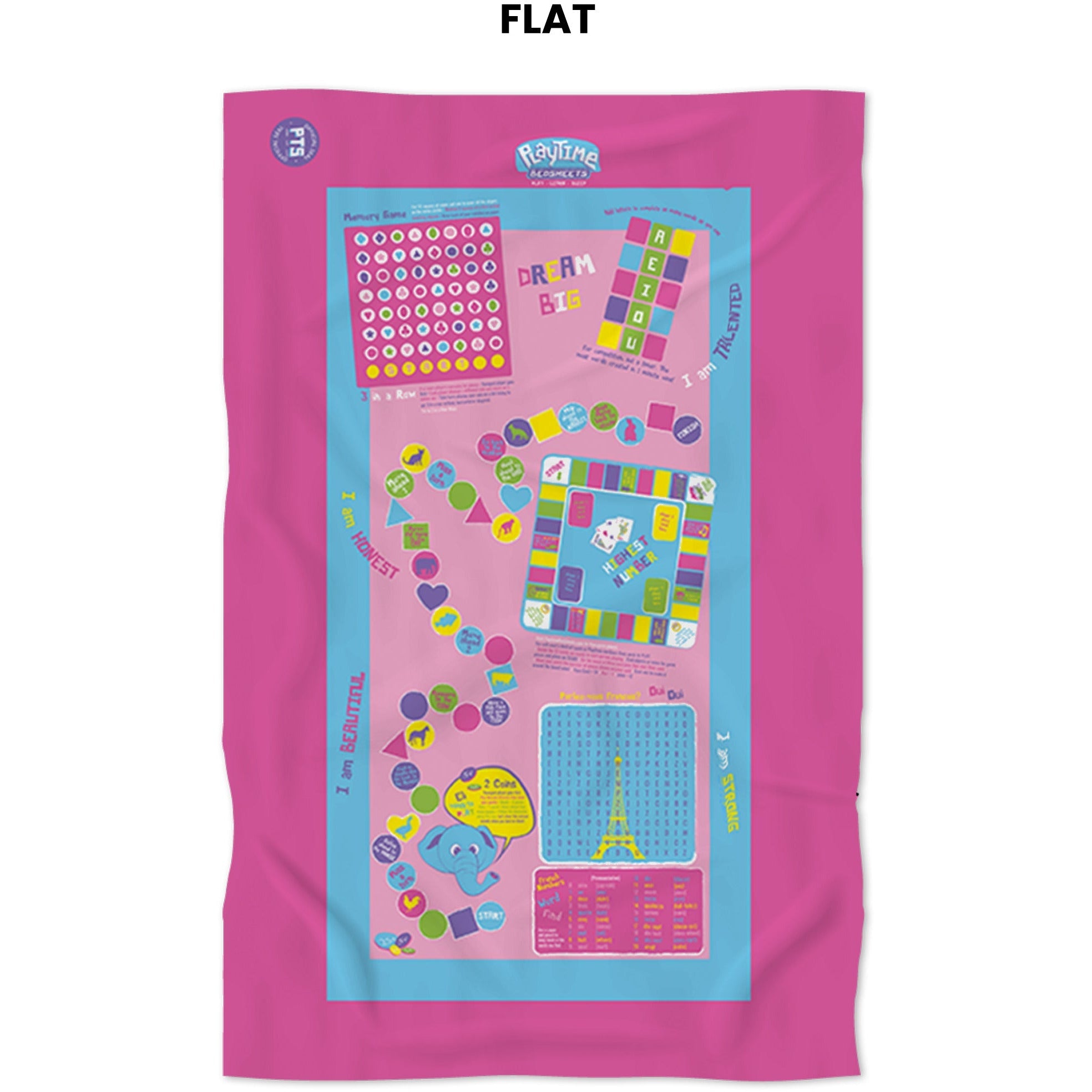 Playtime Bed Sheets Twin Sheet Set (Pink)