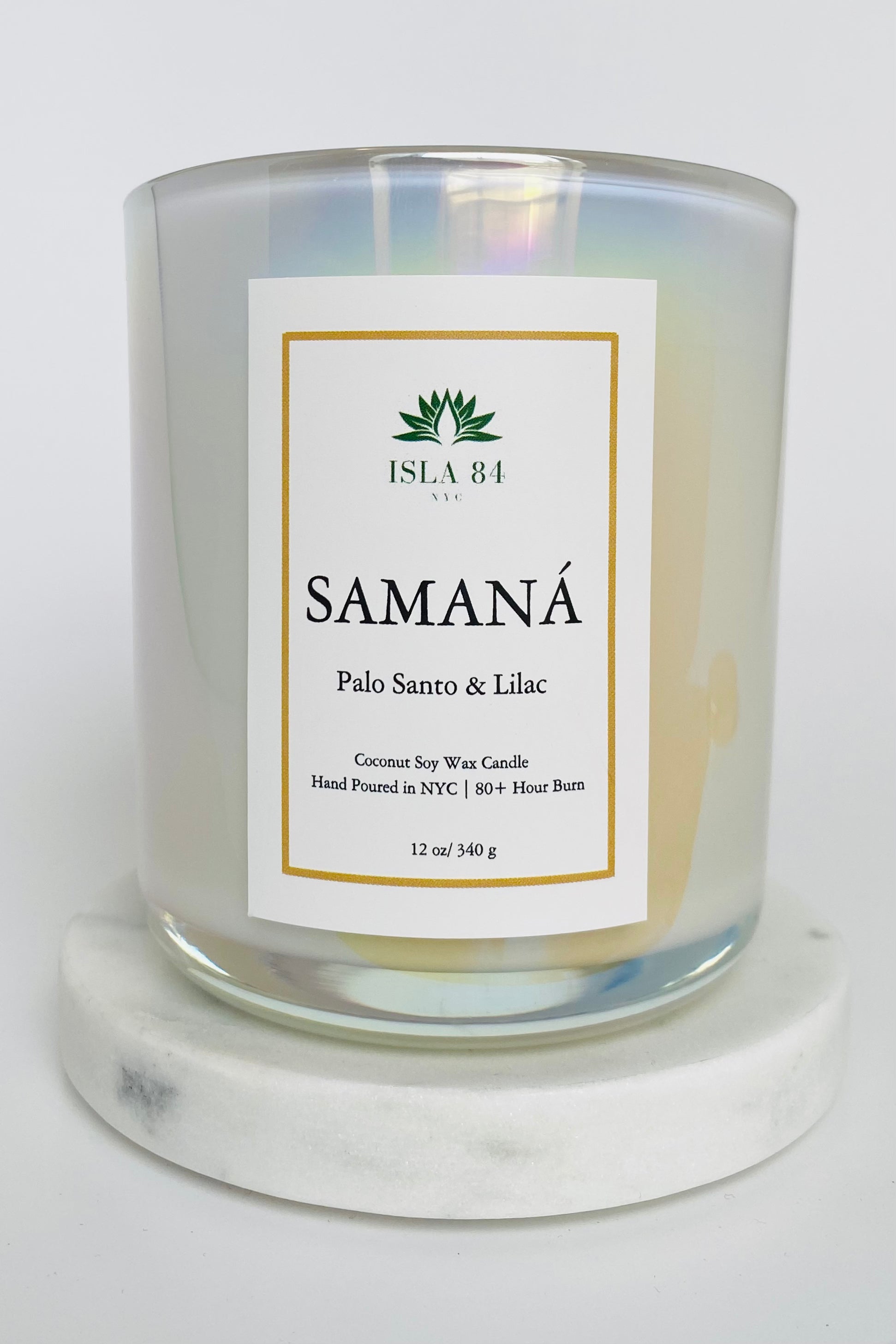 Samana Signature Scented Candle; Palo Santo & Lilac Candle; Coconut Soy Wax Candle with Wood Wick; Latino Candles; Dominican Candles; DR Candles