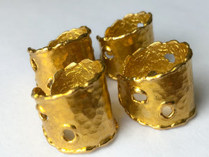 Hammered Brass Ring (Unisex)