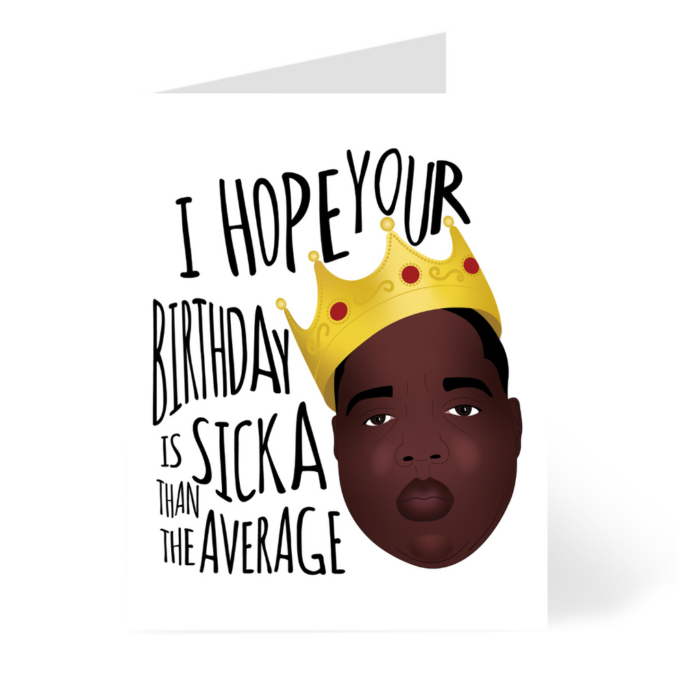 
            
                Load image into Gallery viewer, Biggie Birthday Card by EV &amp;amp; FLO
            
        