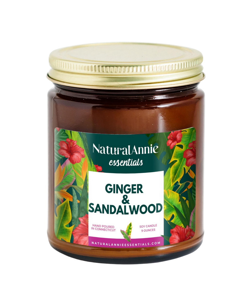 Ginger & Sandalwood Soy Candle