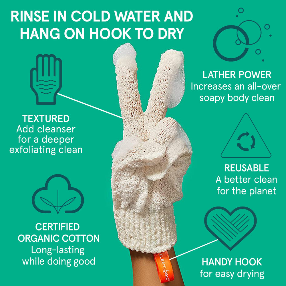 Sustainable Exfoliating Body Gloves