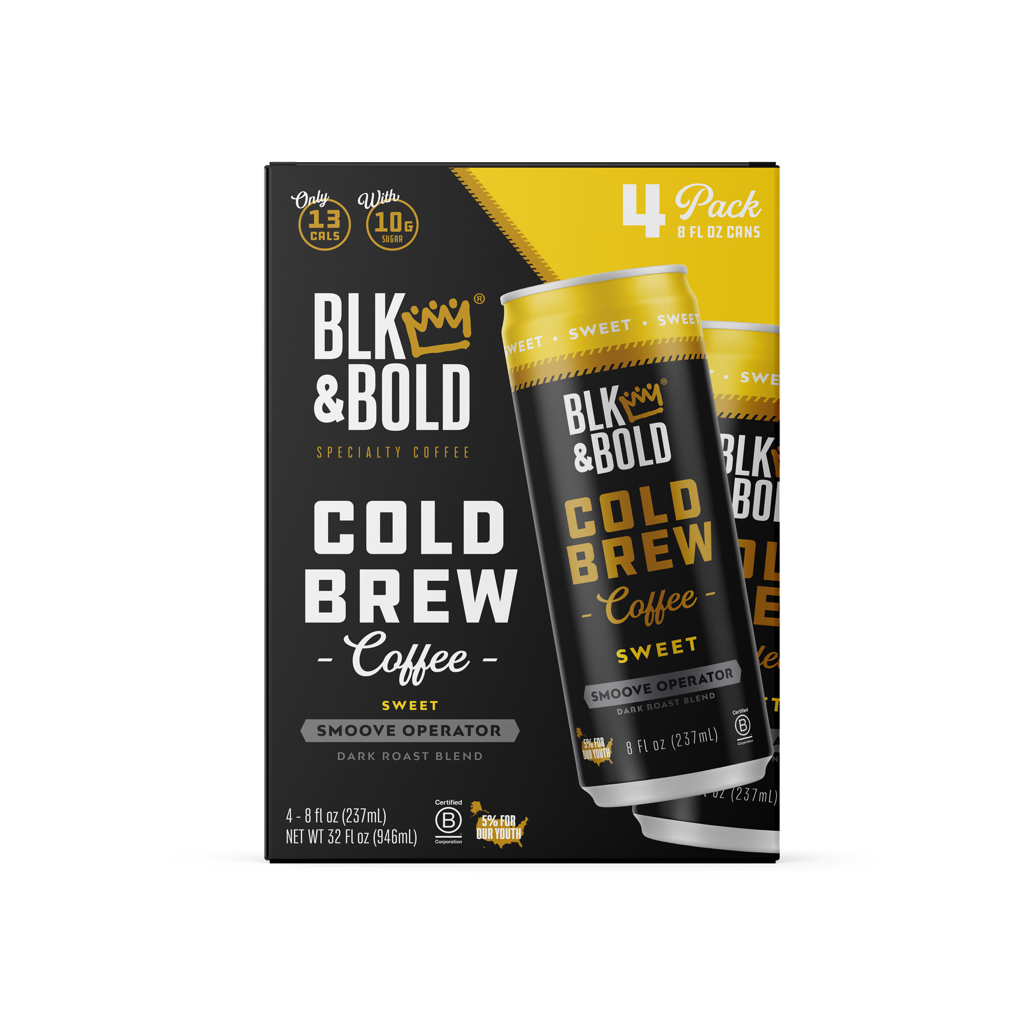 BLK & Bold Cold Brew Coffee - Sweet
