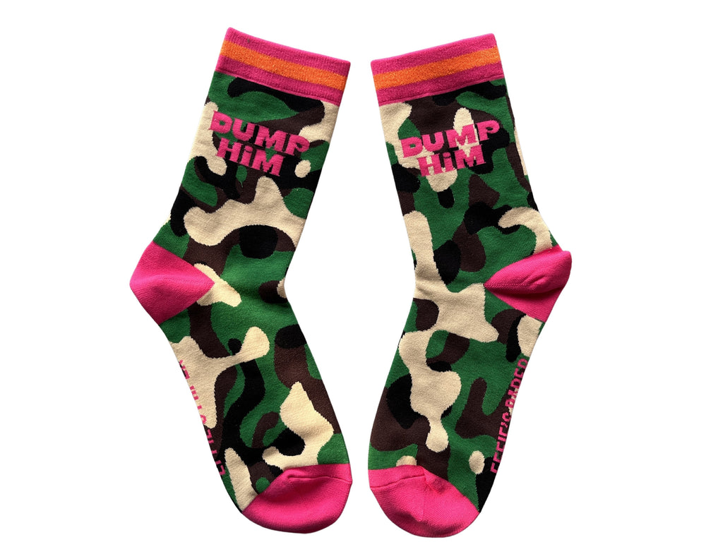 
            
                Load image into Gallery viewer, Dump Him Camouflage Socks
            
        