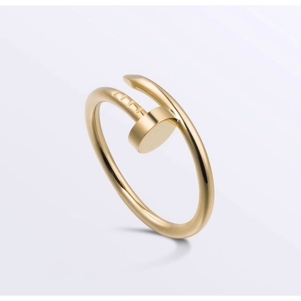 
            
                Load image into Gallery viewer, Gold Nail It Ring
            
        