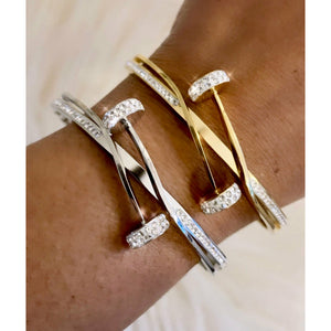 
            
                Load image into Gallery viewer, Jazzy Crystal Bracelets (Gold &amp;amp; Silver)
            
        